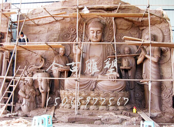 峨眉山大佛泥塑制作過(guò)程