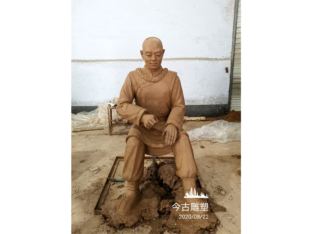 中醫(yī)制造流程場景人物雕塑2